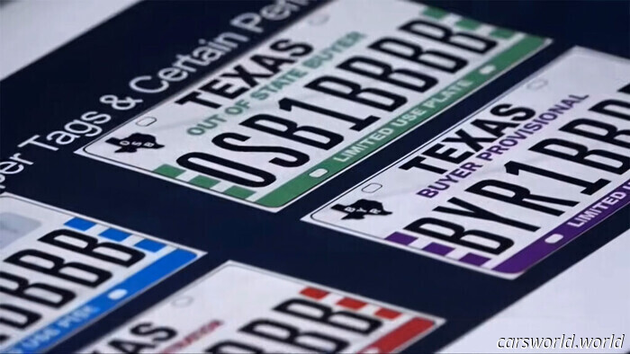 Texas finalmente se está deshaciendo de las placas de matrícula de papel | Carscoops